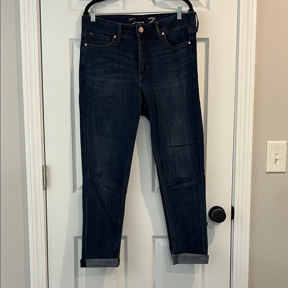 Seven7 Indigo Boyfriend Jeans